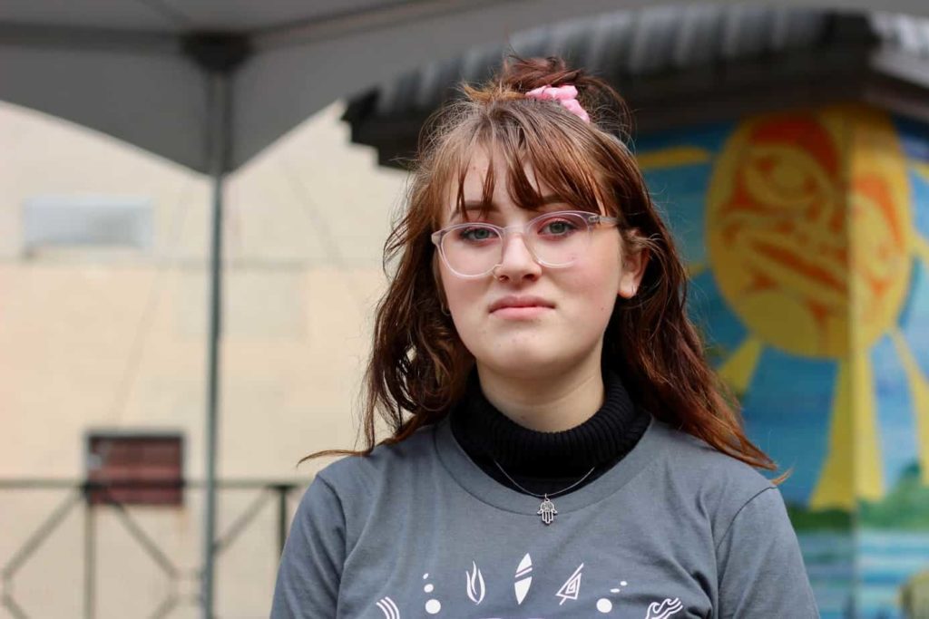 Jasmine Hachey speaks about climate change impacts on mental health