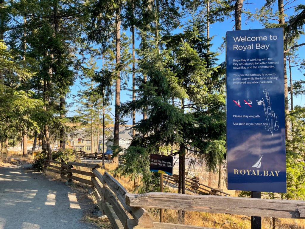 Painter Trail into Royal Bay