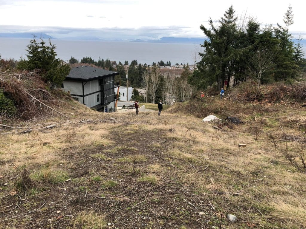 The proposed location for Lost Lake Cohousing features an ocean view.